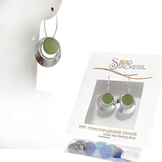 OCW40M - Earrings come with 6 interchangeable colours.