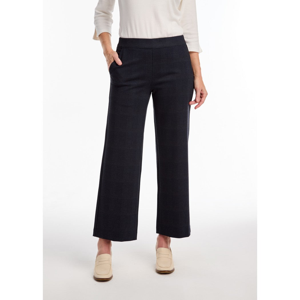 Pull-On Wide Ankle Printed Ponte Pant 2097459