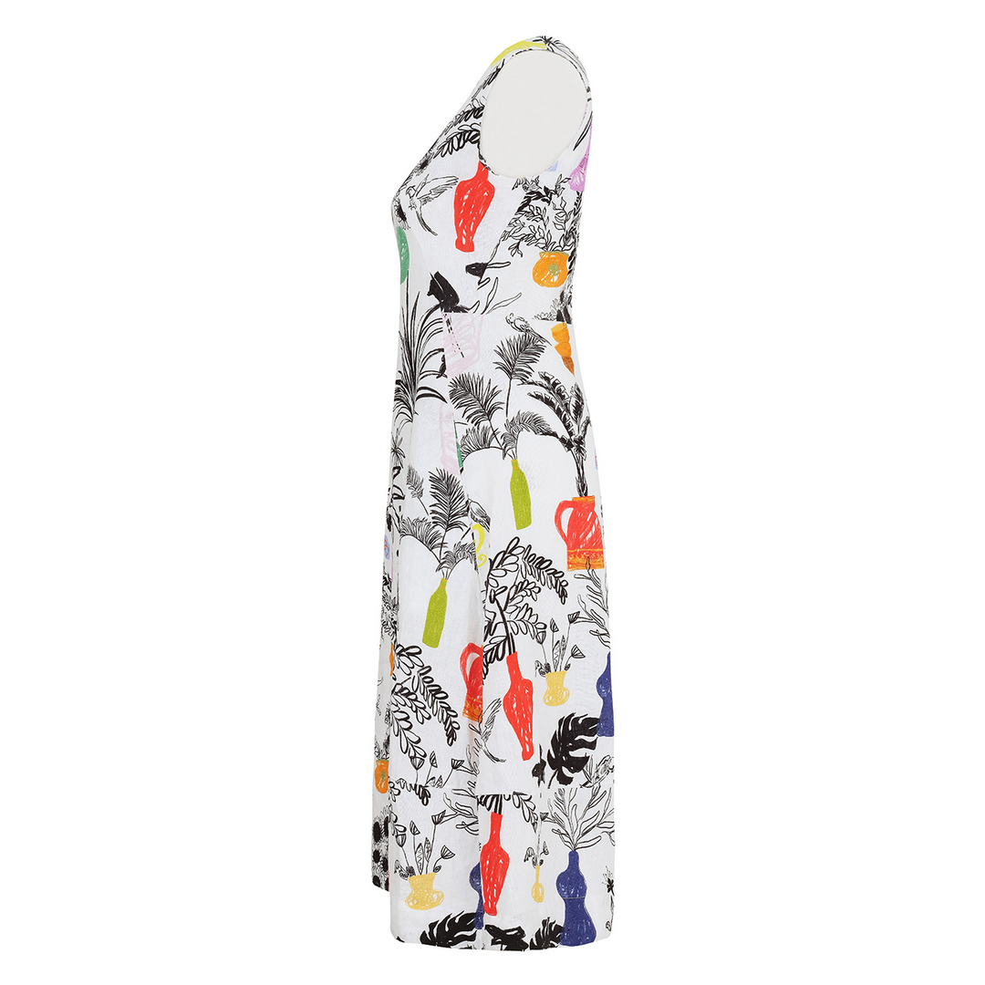 Printed Sleeveless Dress 25715