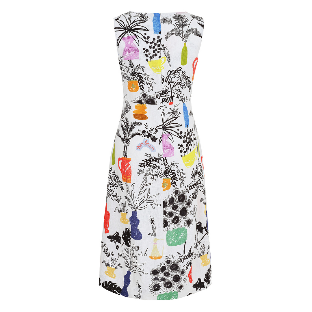 Printed Sleeveless Dress 25715