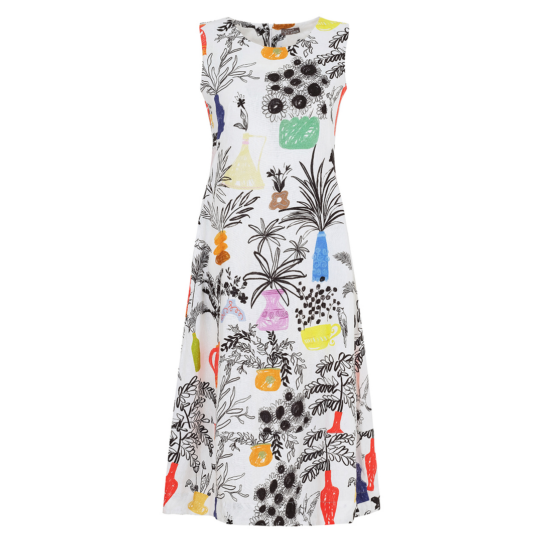 Printed Sleeveless Dress 25715