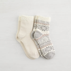 Non-Terry Snow Day Crew Socks Accessories L7326