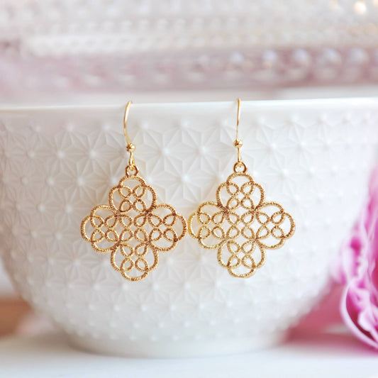 Victoria Filigree Dangle Earrings