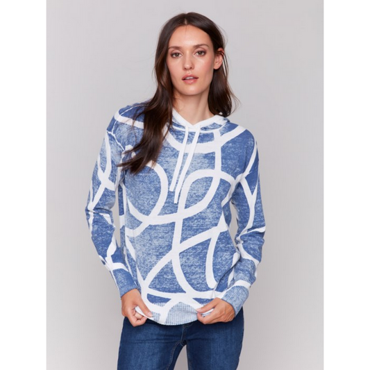 Reverse Printed Hoodie Sweater C2616R