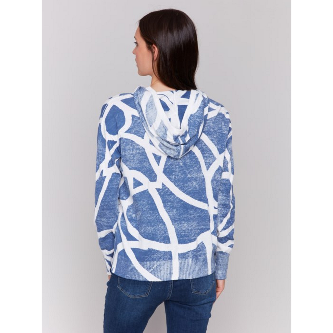 Reverse Printed Hoodie Sweater C2616R