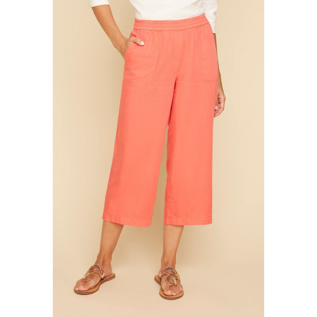 Wide Leg Tencel Gaucho Pant R8117