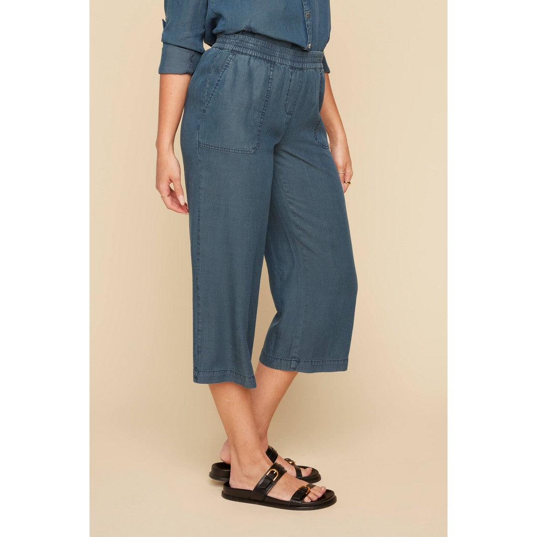 Wide Leg Tencel Gaucho Pant R8117