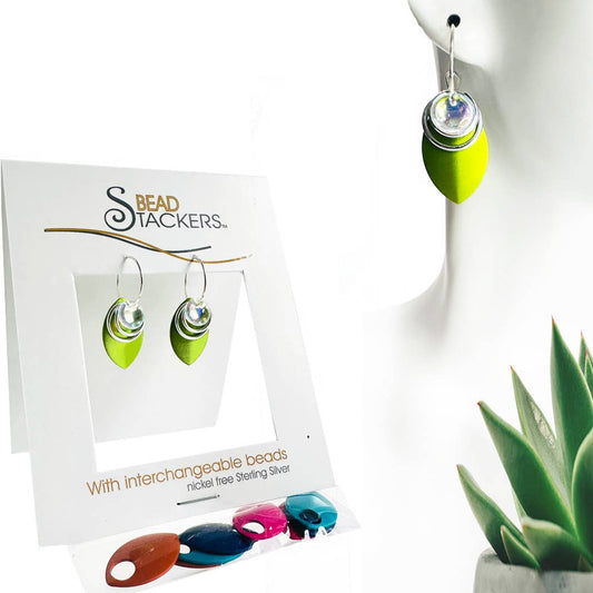 LF44C - Earrings come with 9 interchangeable colours