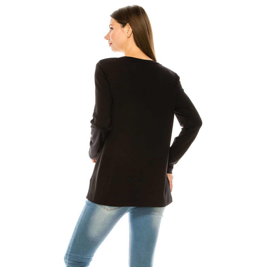 Buttery Soft Pocket V-Neck Tunic H2183