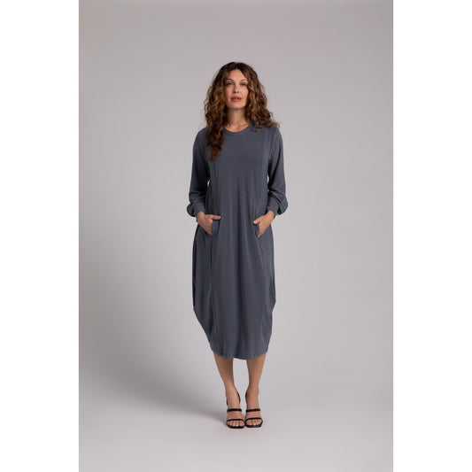 Easy Crew Neck Lantern Dress 28178-3