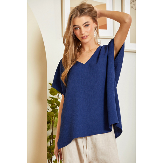 V-Neck Dolman Top MHS17