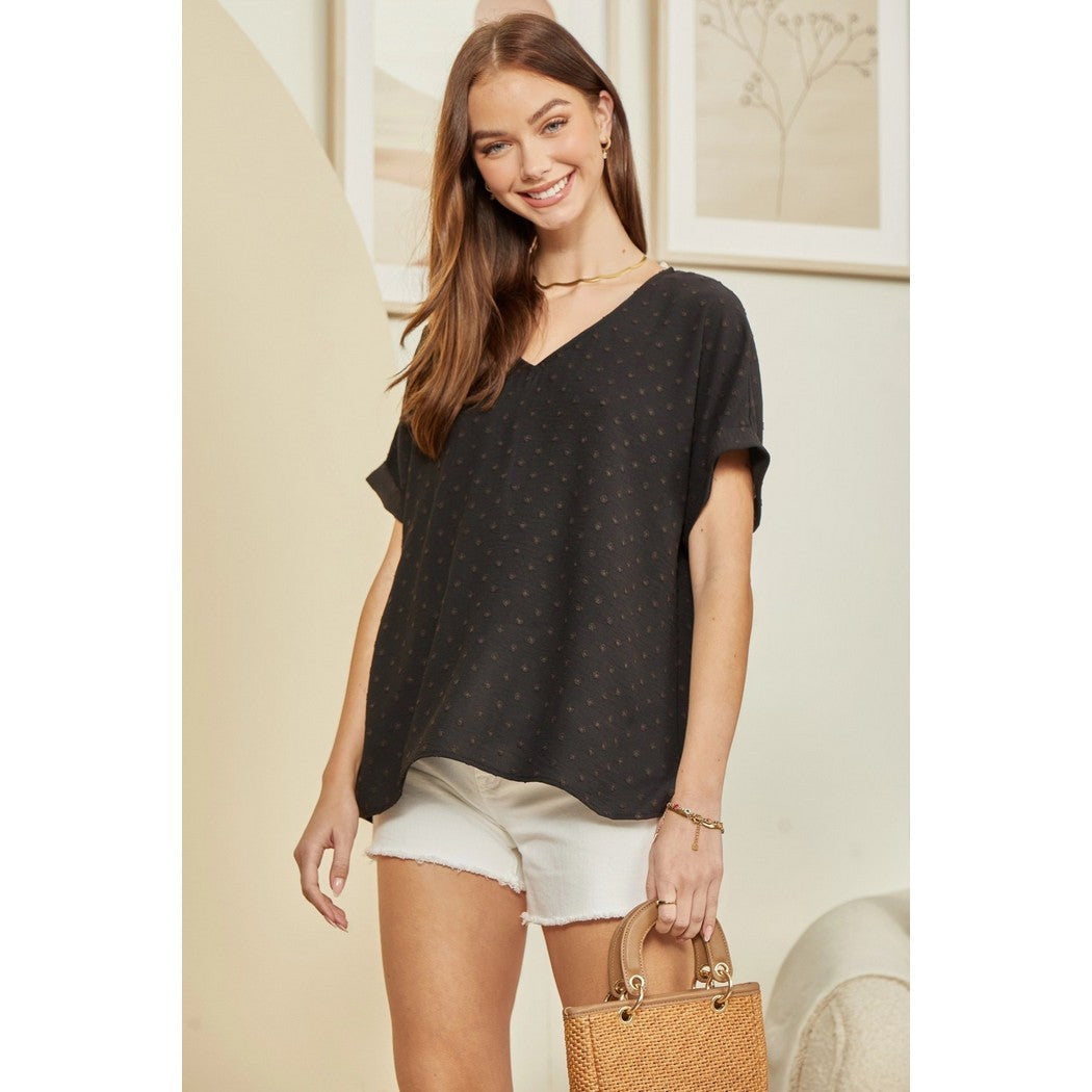 V-Neck Dolman Top MHS32