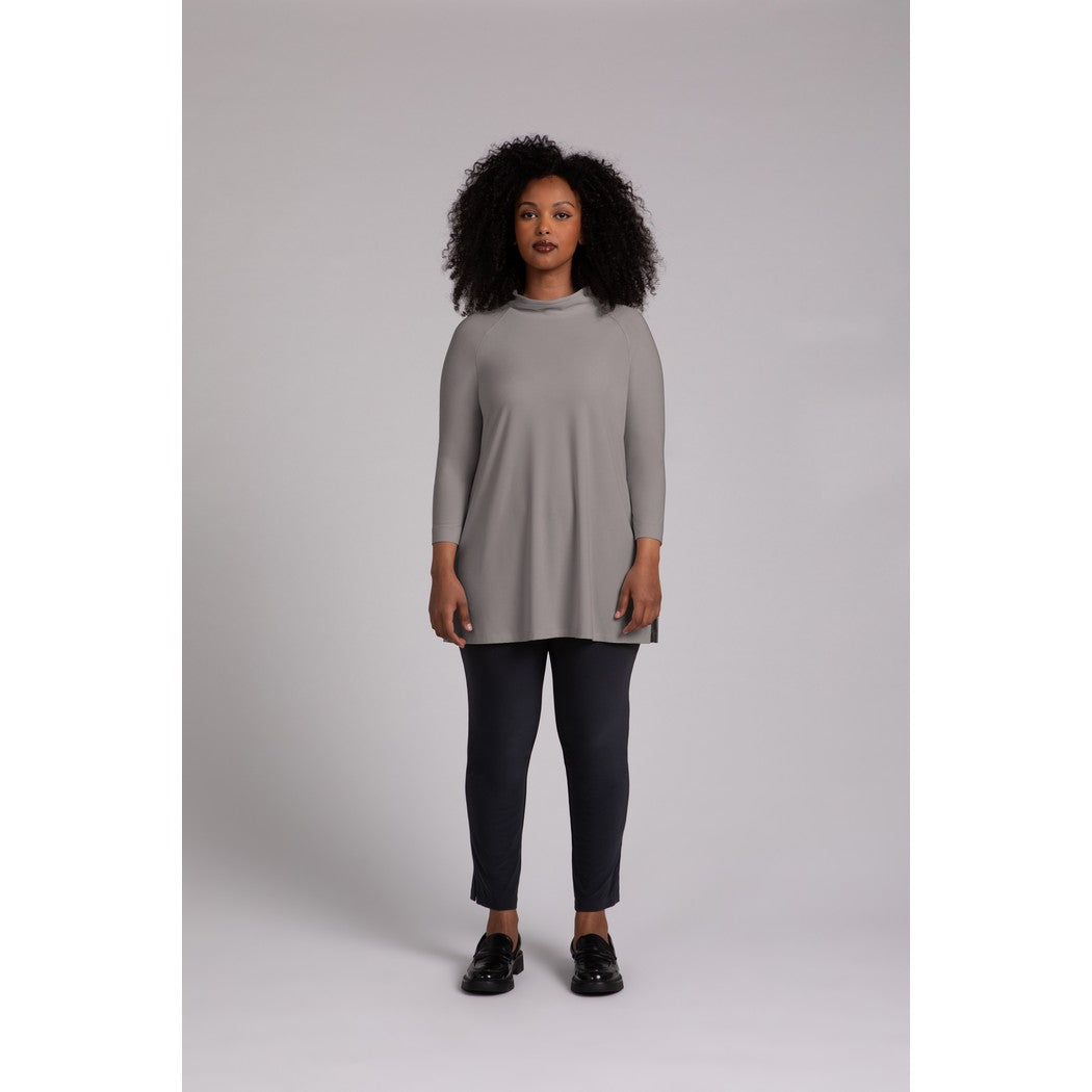 Svelte Funnel Neck Tunic Top 23229-5