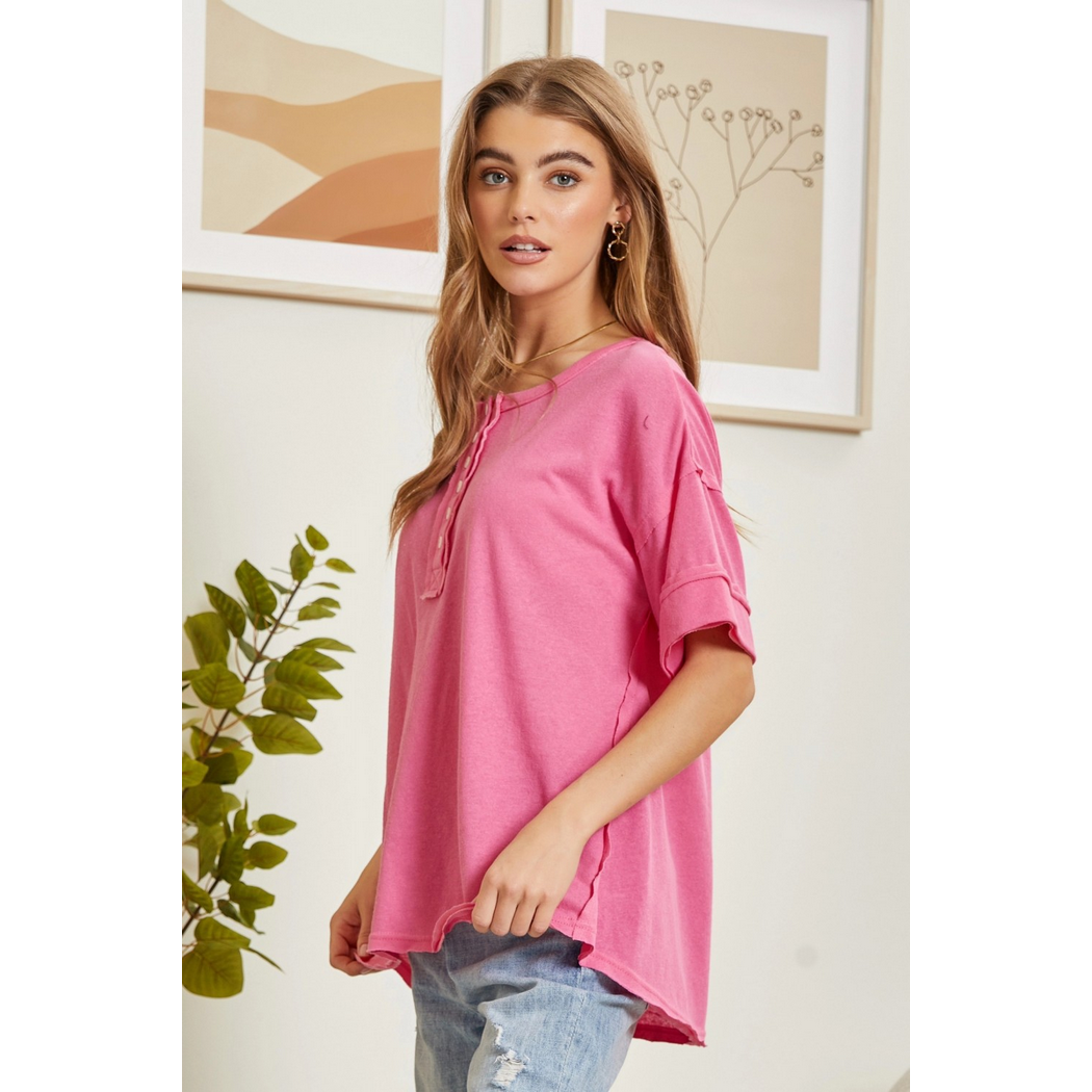 Button-Down Top T11826-1