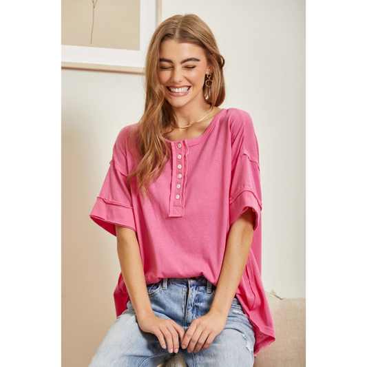 Button-Down Top T11826-1