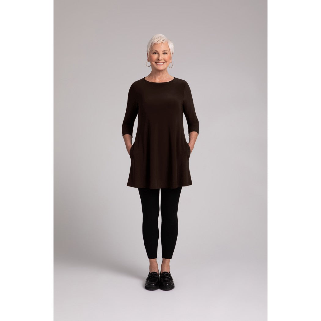 Trapeze Tunic, 3/4 Sleeve Top 23155-2  - Available Now