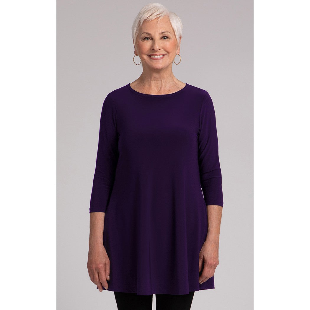 Trapeze Tunic, 3/4 Sleeve Top 23155-2  - Available Now